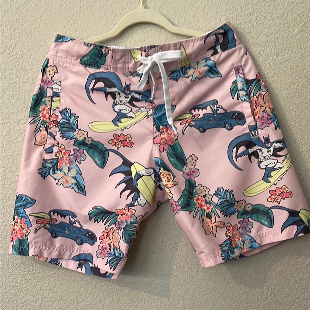 Batman Pink Board Shorts Swimwear
